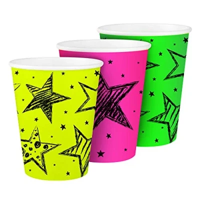 Afbeelding van Neon Party Bekers 250 ml 6 stuks
