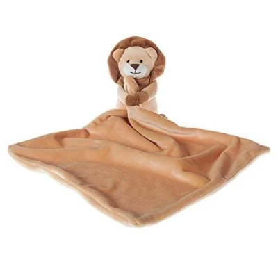 Afbeelding van Apricot Lamb Gevulde dieren veiligheidsdeken gele leeuw baby kinderkamer karakter deken luxe knuffelaar pluche (gele leeuw, 30 cm)