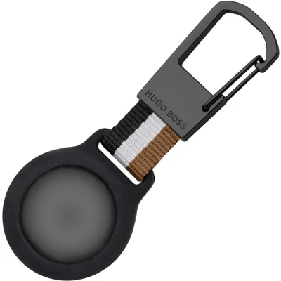 Afbeelding van HUGO BOSS Sleutelhanger Iconic Keyring With Holder For Bluetooth Tracker Black Veelkleurig