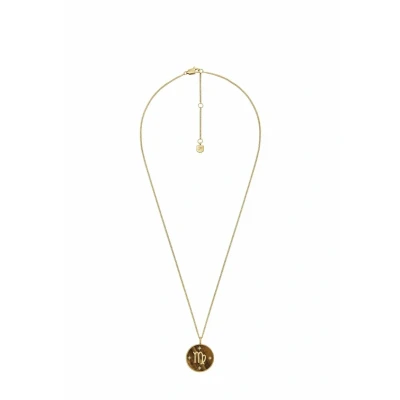 Afbeelding van Fossil ketting JF04843710 Maagd sterrenbeeld goudkleurig