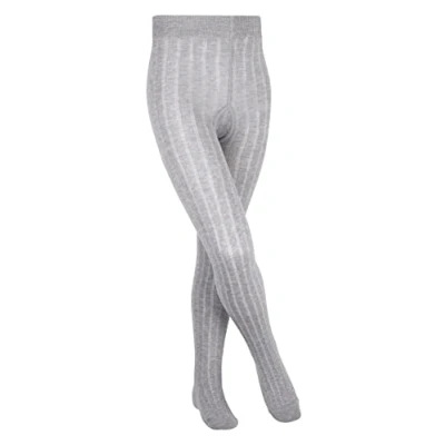 Afbeelding van FALKE Uniseks kind Panty Classic Rib K TI Katoen Dun eenkleurig 1 Stuk, Grijs (Light Grey 3400), 80 92
