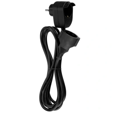 Afbeelding van REV 0016130514 Stroom Verlengkabel Zwart 3.00 m H05VV F 3G 1,5 mm²