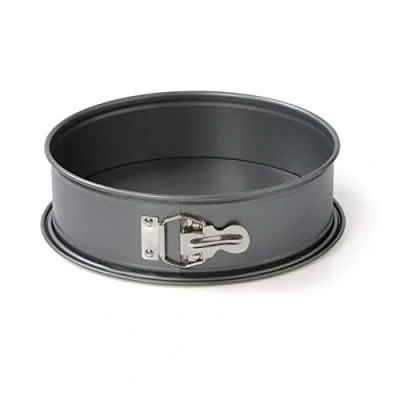 Afbeelding van Original Kaiser Gourmet Springvorm, 20 cm, rond, platte bodem, ronde bakvorm met antiaanbaklaag, lekvrij, hittebestendig tot 230 C, grijs