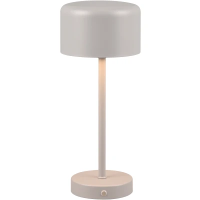 Afbeelding van REALITY JEFF Tafellamp Grijs incl. 1x SMD 1.5W Touch functie Oplaadbaar Dimbaar