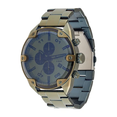 Afbeelding van Diesel heren Spiked horloge DZ4670 in de kleur Groen