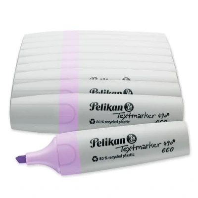 Afbeelding van Pelikan Markeerstift 490 eco, pastel violet, 10 stuks in doos