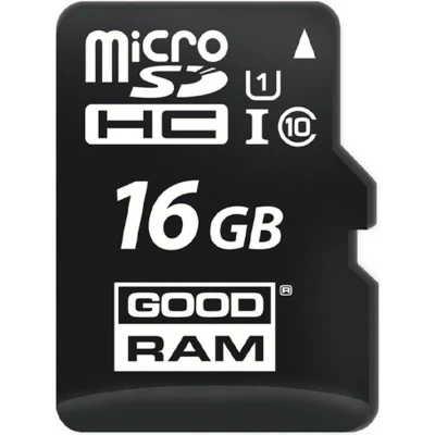 Afbeelding van Micro SD Kaart GoodRam M1AA Zwart MicroSD 16GB cl. 10 UHS I + Adapter MicroSDHC