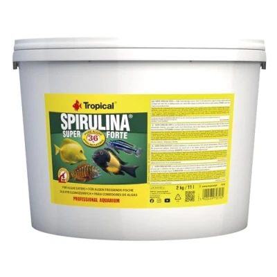 Afbeelding van Tropical Super Spirulina Forte Vlokkenvoer met 36% (Platensis) aandeel, per stuk verpakt (1 x 11 l)
