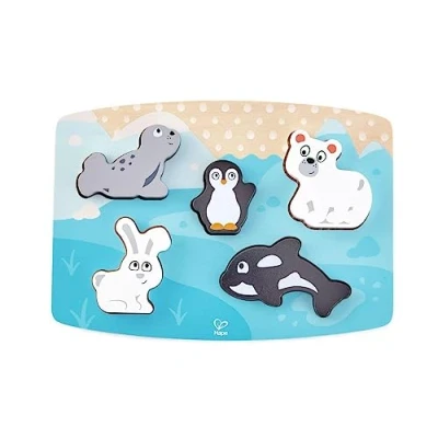 Afbeelding van Hape voelpuzzel pooldieren 5st