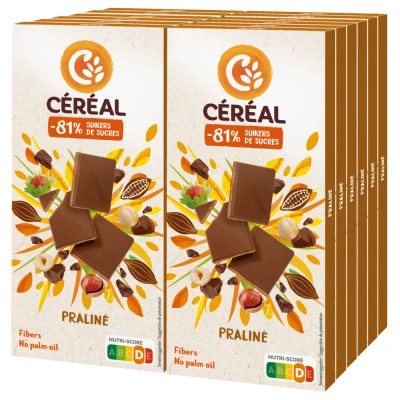 Afbeelding van 12x Céréal Chocoladetablet Praline 100 gr