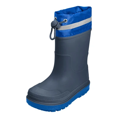 Afbeelding van Playshoes Uniseks rubberlaarzen voor kinderen, marine manchet, 34 EU