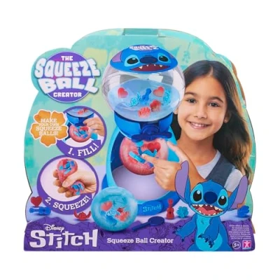 Afbeelding van BANDAI, Squeeze Ball Maker Stitch, meerkleurig CO8261, creëer je knijpbal met Stitch figuren