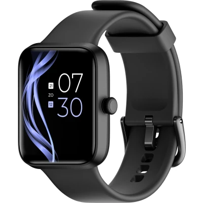 Afbeelding van Lunis Smartwatch Dames &amp; Heren Zwart Apple Android Stappenteller Touchscreen