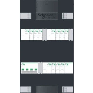 Afbeelding van Schneider electric 9 groepenkast 3 faschneider hoofdschakelaar met aardlekschakelaars beltrafo adv3b309ab