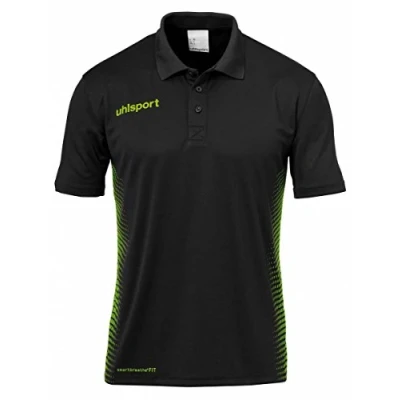 Afbeelding van Uhlsport Score Polo Shirt Kind Zwart Fluo Groen Maat 152