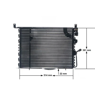 Afbeelding van Condensor, airconditioning MAHLE AC 149 000S