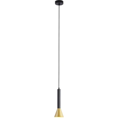 Afbeelding van Searchlight Signal Hanglamp Zwart/Goud