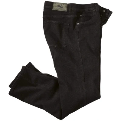 Afbeelding van ATLAS FOR MEN Zwarte stretch regular jeans 50