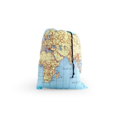 Afbeelding van Travel Laundry Bag Maps van Kikkerland
