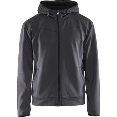 Afbeelding van Blaklader Hoodie met rits 3363 2526 Medium Grijs/Zwart