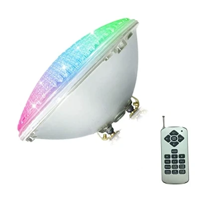 Afbeelding van Verzonken Onderwaterlicht Inbouwspot, PAR56 Zwembadlampen, LED Zwembad Onderwaterlicht, 12V IP68 Waterdichte Lamp, Met Afstandsbediening, Voor Ingegraven Zwembad, Certificaat CE/ROHS