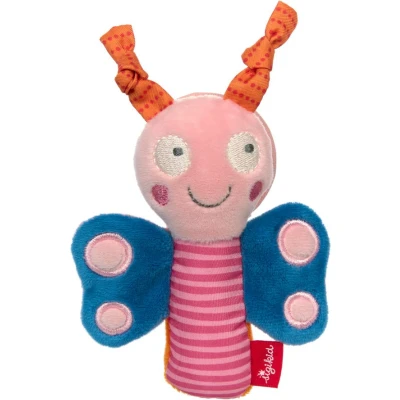 Afbeelding van Sigikid Grasp toy butterfly/mirror, Red Stars