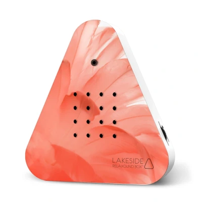 Afbeelding van Relaxound Bewegingssensor Lakesidebox Met Natuurgeluiden Oplaadbaar Limited Edition Spring 24 Red Feathers 2,8x11x18cm Nice thingZ