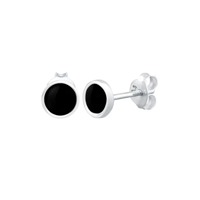 Afbeelding van Elli Basic GEO Oorbellen, Dames, Maat: One Size, Black