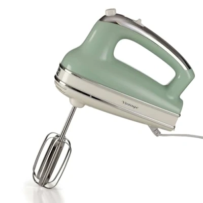 Afbeelding van Ariete 1548 Vintage handmixer, 450 W, 5 snelheden, turbo functie, 2 gardes, groen
