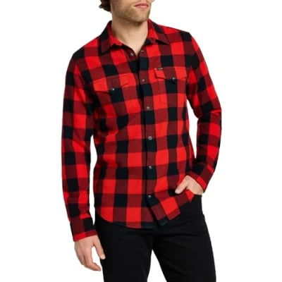 Afbeelding van Lee Clean Western Overhemd, Heren, Maat: Medium, True red