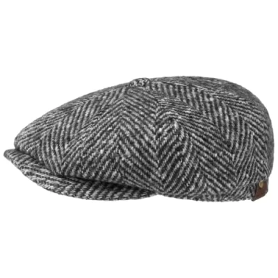 Afbeelding van Stetson Hatteras Newsboy Cap Herringbone 57
