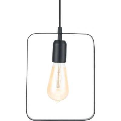 Afbeelding van Leen Bakker EGLO Hanglamp Bedington Rechthoek Zwart Hanglampen Staal