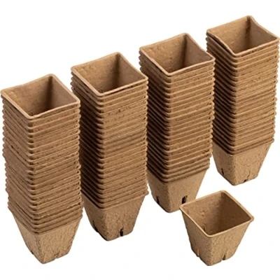 Afbeelding van Meister WU9968310 Kweekpotten, 6 x cm, praktische set met 96 stuks, van papierpulp, biologisch afbreekbaar, plantenpot, zaaipot, plantenkweekt, plantenkweek
