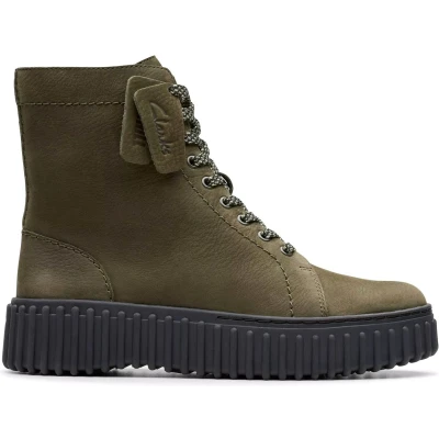 Afbeelding van Clarks Torhill Rise dames laars groen maat 41.5 (EU) 7.5 (UK)