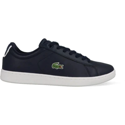 Afbeelding van Lacoste Carnaby Evo BL 1 SMA Heren Sneakers Navy Maat 44