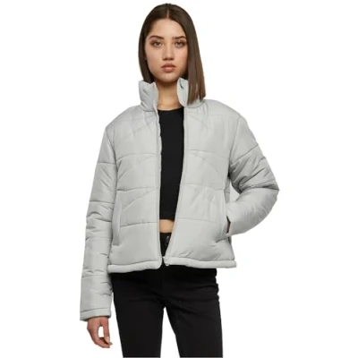 Afbeelding van Urban Classics Arrow Puffer Winterjas, Dames, Maat: 5XL, Lightasphalt