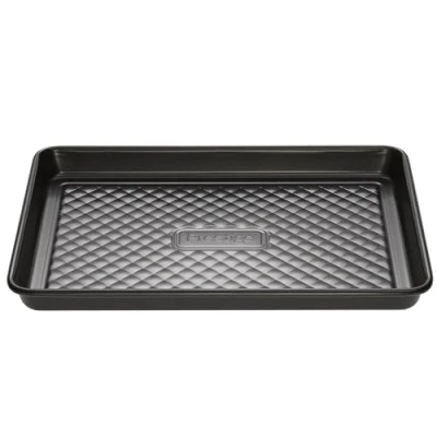 Afbeelding van Prestige Inspire Oven Tray Non Stick Bakplaat met Gewatteerde Basis, Vriezer &amp; Vaatwasmachinebestendig, Heavy Gauge Carbon Steel Bakvormen, 26,5 x 19 2 cm