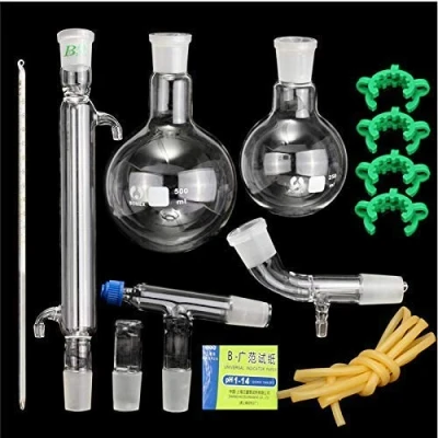 Afbeelding van Luoxun LX 500ml etherische olie familie distillatie chemie laboratorium glaswerk 24/40 kit