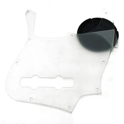 Afbeelding van KAISH 5 String Jazz Bass Pick Guard J Krasplaat voor de VS/Mexicaanse Fender Helder/Transparant