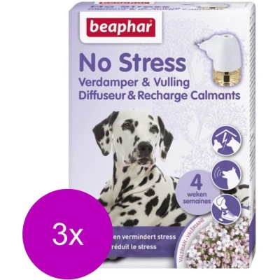 Afbeelding van 3x Beaphar No Stress Verdamper Hond + Navulling