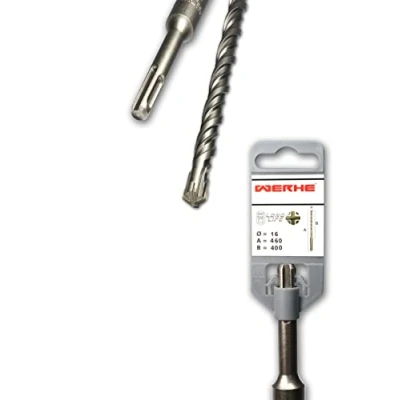 Afbeelding van Werhe Professionele SDS plus beton en steenboren, 16 x 460 mm, hamerboor, steenboor, betonboor