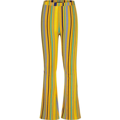 Afbeelding van 4PRESIDENT Flared pants meisje Stripe AOP Maat 152 broek meisjes