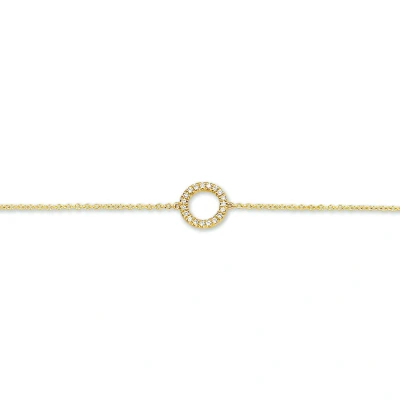 Afbeelding van Geelgouden Armband diamant 0.06ct H P1 16 4015987