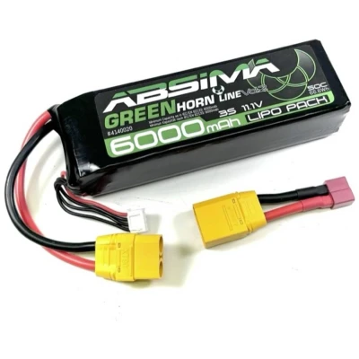 Afbeelding van Absima LiPo accupack 11.1 V 6000 mAh Aantal cellen: 3 50 C Stick XT90