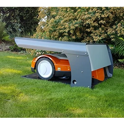 Afbeelding van ROBOT PROTECT Garage XL, antraciet grijs robotmaaier roestvrij staal, geschikt voor STIHL