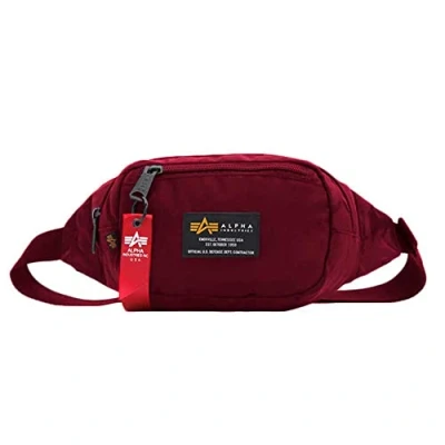 Afbeelding van Alpha Industries CREW Waist BAG Unisex Heuptas, Maat: One Size, Burgundy