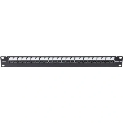 Afbeelding van Intellinet Patch Panel 24 poorten Netwerkpatchpaneel 483 mm (19) CAT 6 1 HE Zwart