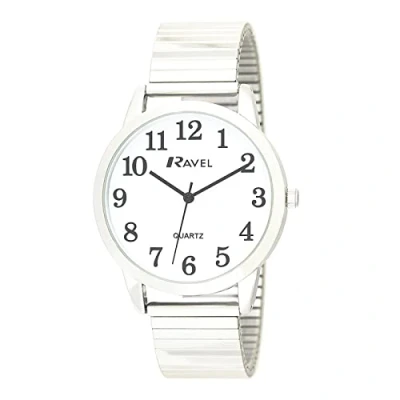 Afbeelding van RAVEL Heren Analoog Klassiek Quartz Verbonden Polshorloge met RVS Band R0232.01.1