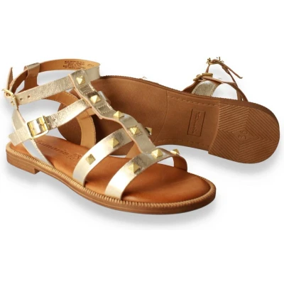 Afbeelding van NU 20% KORTING: Tamaris Romeinse sandalen in een metallic look