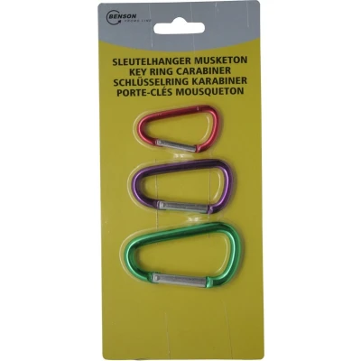 Afbeelding van Sleutelhanger karabijn / musketon 6x stuks